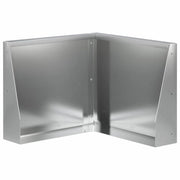 Muro di contenimento 50 x 50 x 50 cm Acciaio zincato Argento 8015237