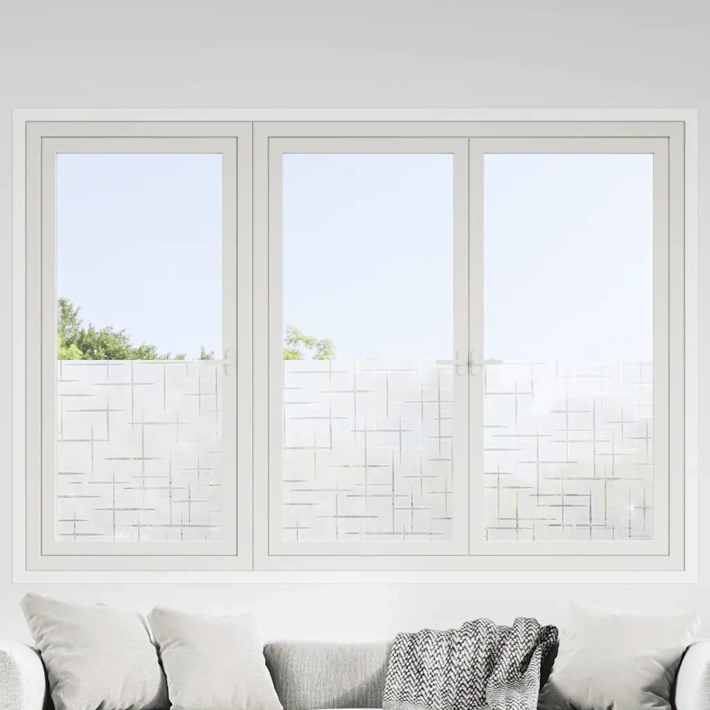 Pellicole per Finestre Smerigliate 4pz Motivo Stella in PVC 3208966