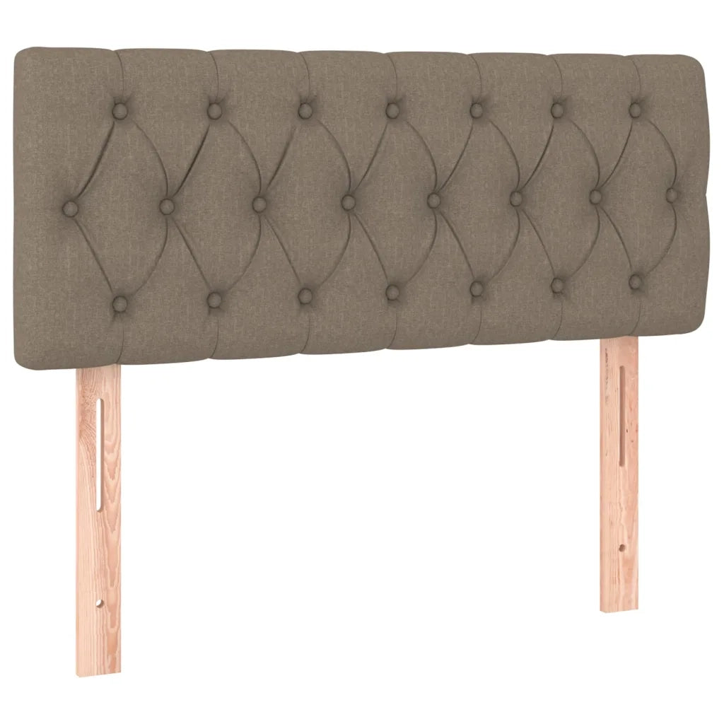 Letto singolo | Letto per adulti | Giroletto a Molle con Materasso Tortora 100x200 cm in Tessuto