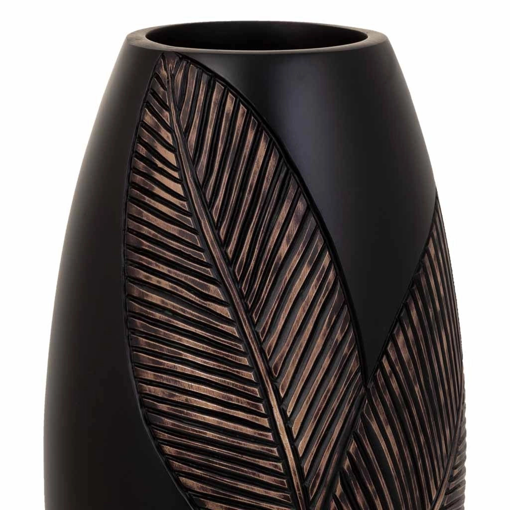 Vaso in poliresina marrone 18x18x35h