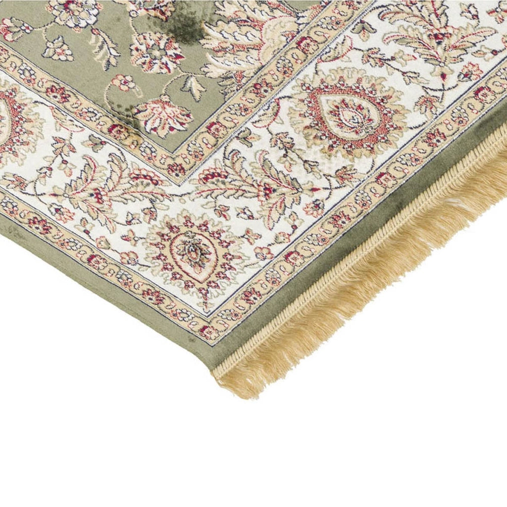 Tappeto RUBINE 492 Ziegler VERDE cm.160x230 disegno classico persiano stile orientale tradizionale. Tappeto salotto, soggiorno, camera da letto, ingresso, corridoio.