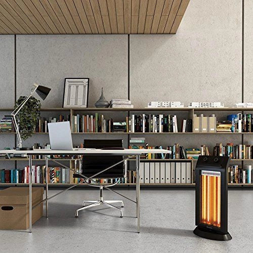 Olimpia Splendid 99579 stufetta elettrica Interno Nero 1100 W Riscaldatore ambiente elettrico a infrarossi