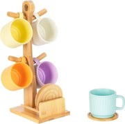 Kruidenrek a doppio piano con maniglia in legno di bambù