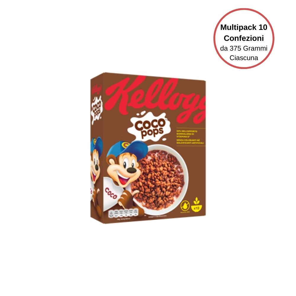 Kellogg's coco pops riso ciok multipack da 10 confezioni da 365 grammi ciascuna