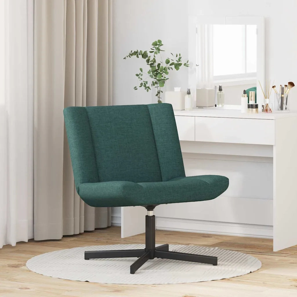 Sedia girevole Verde Scuro 63 x 75 x 76 cm Tessuto 42007329