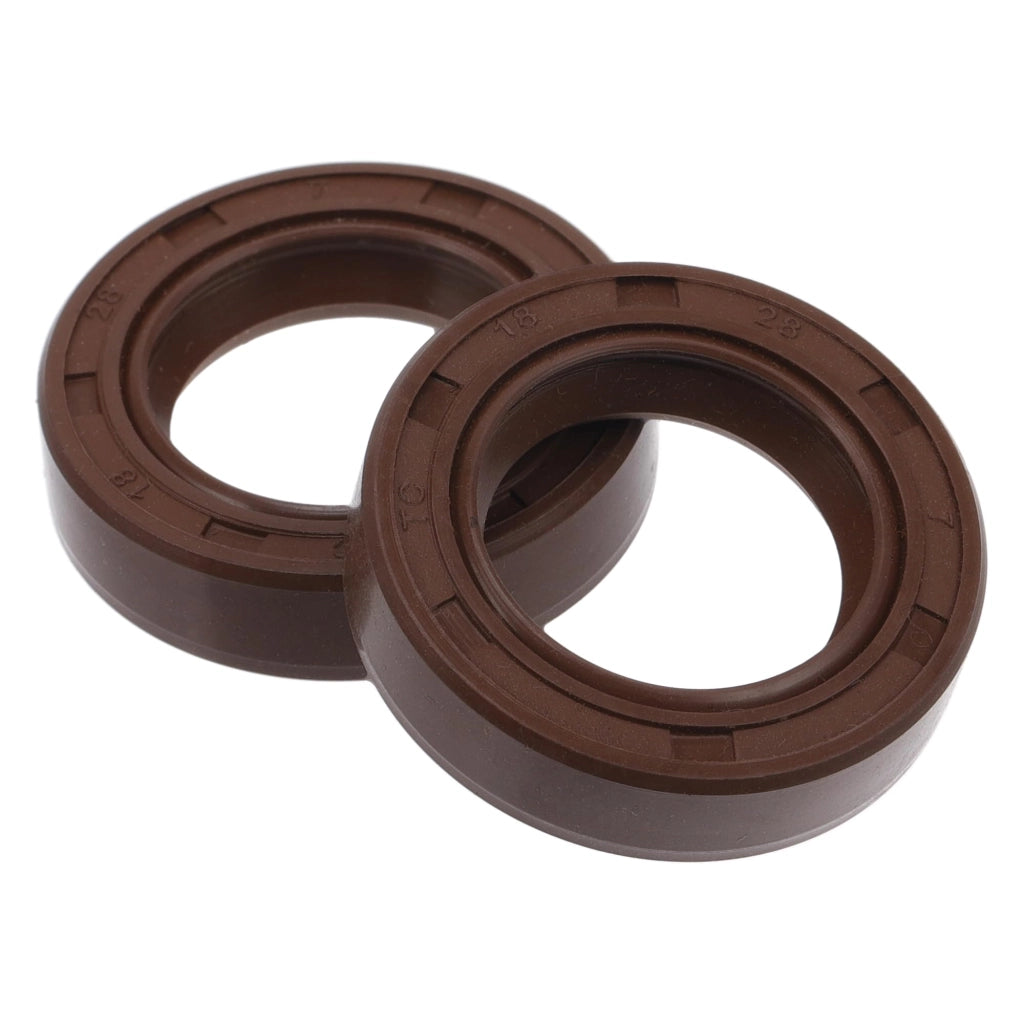 Guarnizione torica TC 18x28x7 mm, gomma FKM, colore marrone, confezione da 2 pezzi