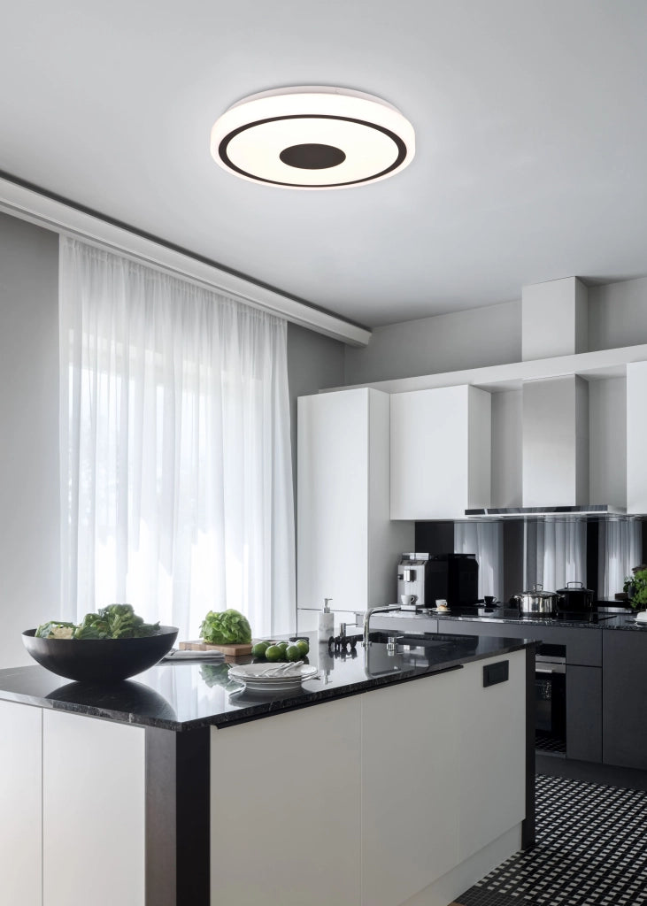 Plafoniera LED Bunda bordo nero