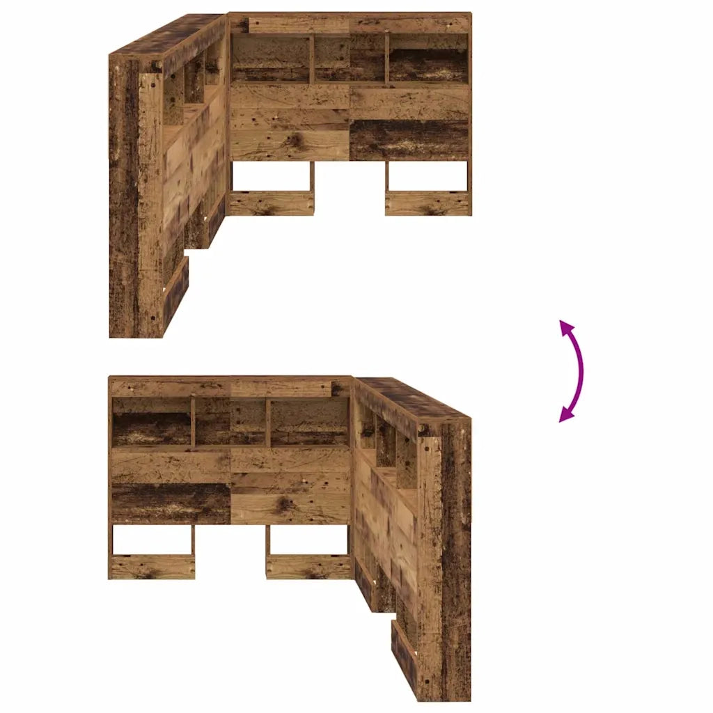 Testata contenitore Legno vecchio 80 cm Legno multistrato 3335451
