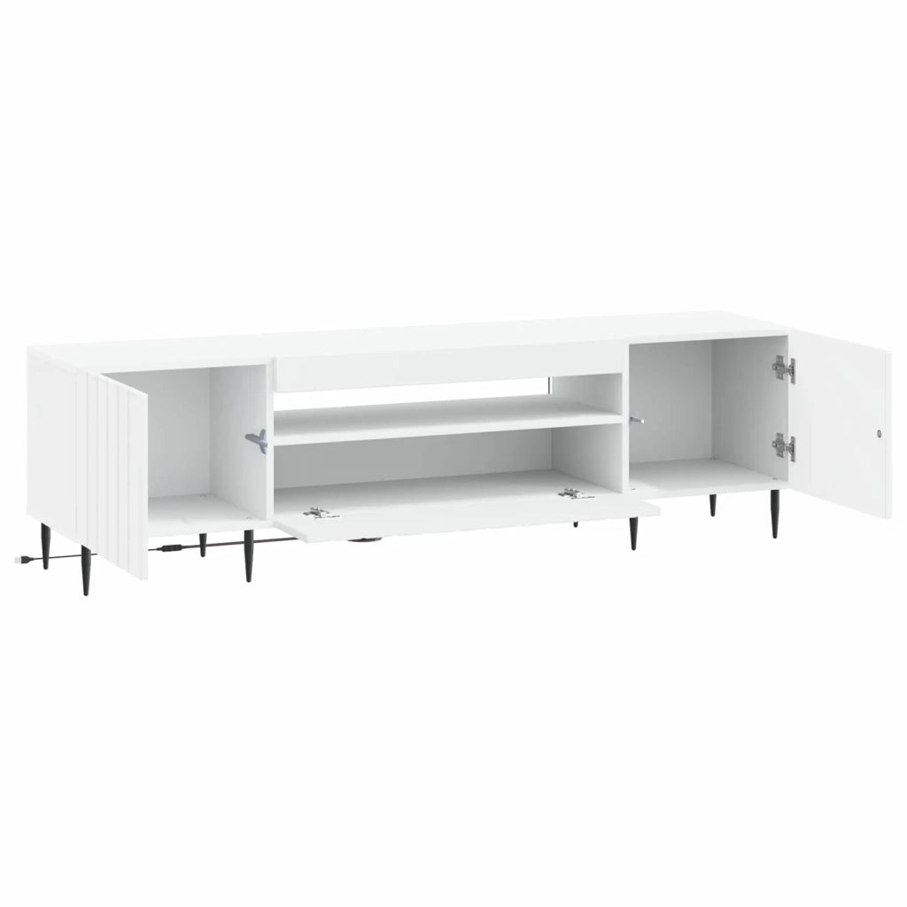 Mobile TV LED Bianco Legno ingegnerizzato 896465