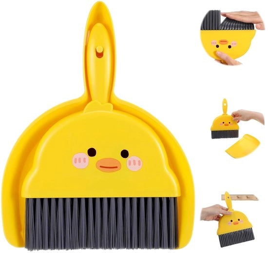 Set di spazzole e setole per pulizia - design compatto e accattivante - 1 pezzo - giallo