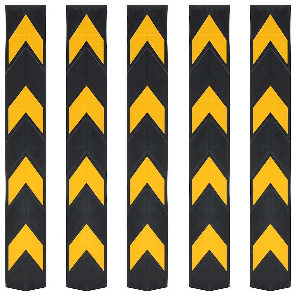 Protezioni Angolari Riflettenti 5 pz in Gomma 80 cm 142839