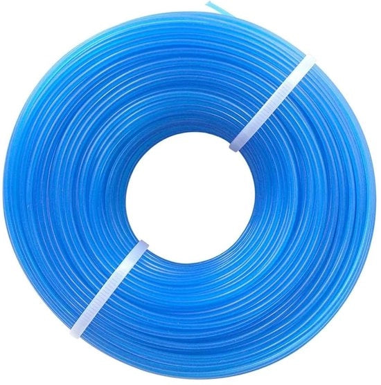Trimmerdraad a rullo - 1,6 mm - set da 2 - blu - nylon