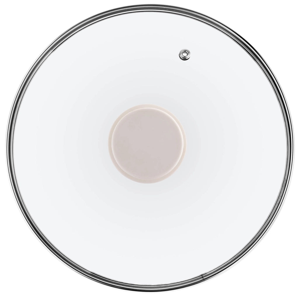 Coperchio in vetro KADAX da 22 cm, universale, resistente al calore, per pentole e padelle.