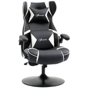 Poltrona da gaming ¨C Minimal ¨C nero e bianco 69x73x118cm