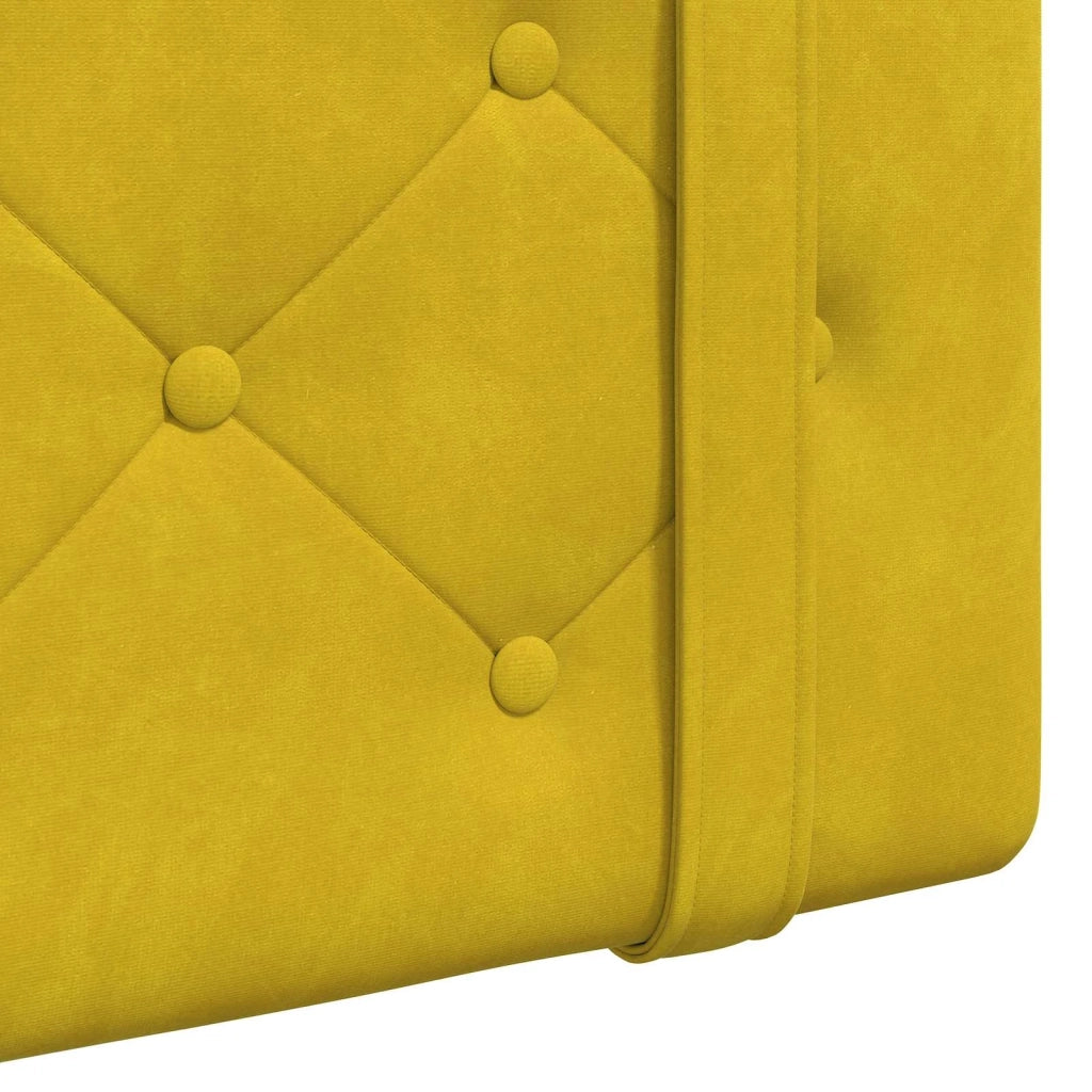 Testiera sospesa Con luce LED Giallo Velluto 3424117