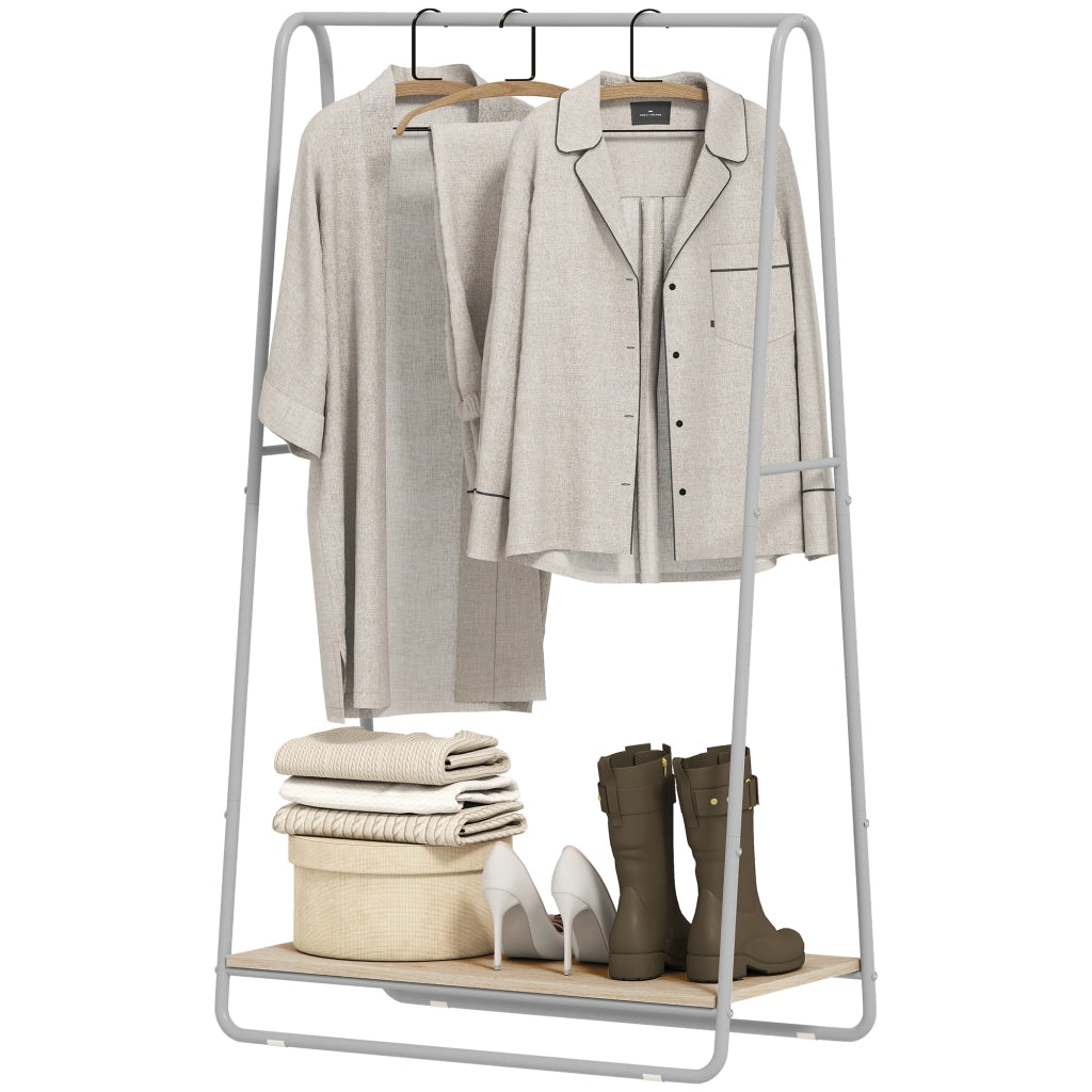 Appendiabiti con porta scarpe e ripiani ¨C Minimal ¨C Grigio