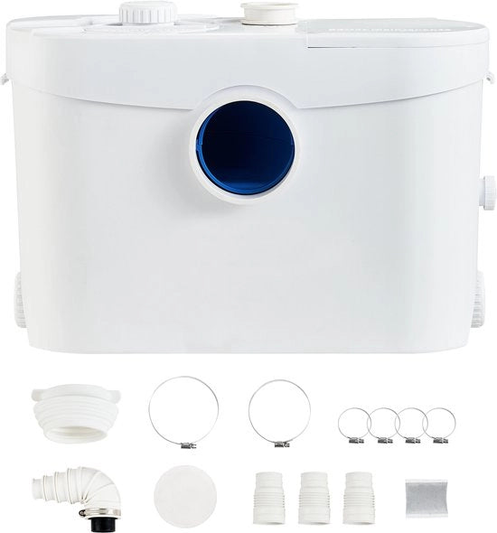 Pompa di scarico, 700W, 9600 L/U, 10m di altezza di aspirazione, 3 iniettori per toilette, cantina, cucina, doccia e bagno
