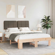 Letto con Testiera Rivestita Talpa 140 x 190 cm Pino massello 877427