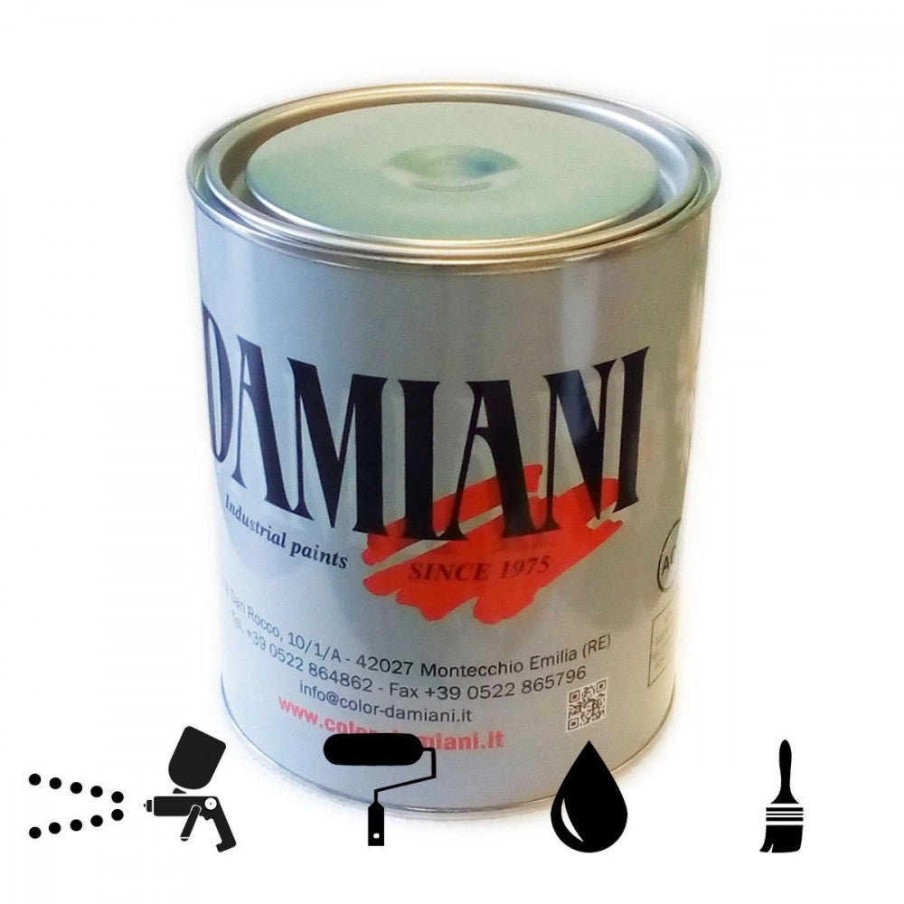 Damiani smalto 1kg base nitro sintetico tutti i ral 7000, brillantezza opaco, colore  ral 7046 - grigio tele 2