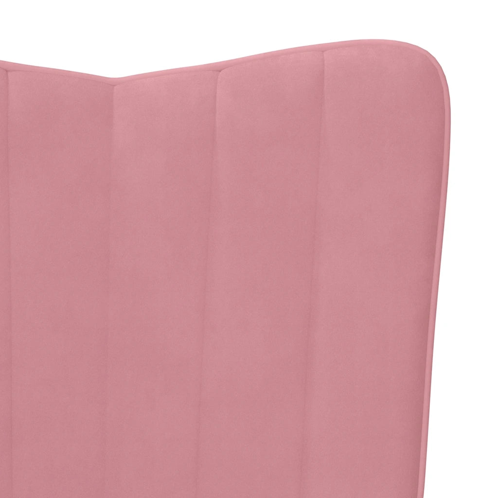 Poltrona Relax Rosa in Velluto 327659