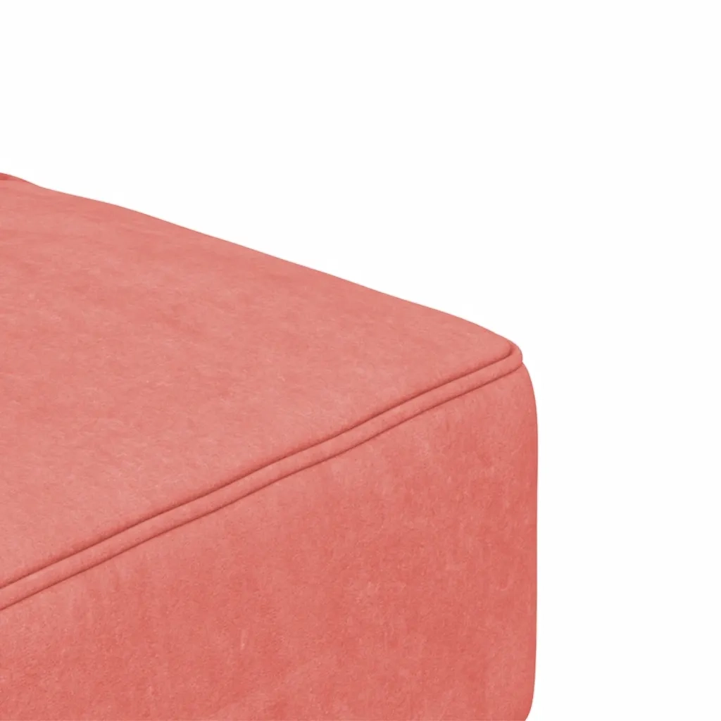 Divano Letto a 2 Posti con 2 Cuscini Rosa in Velluto 375810