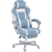 Poltrona Gaming Ergonomica ¨C Minimal ¨C Blu, Tessuto, 63x63x123cm