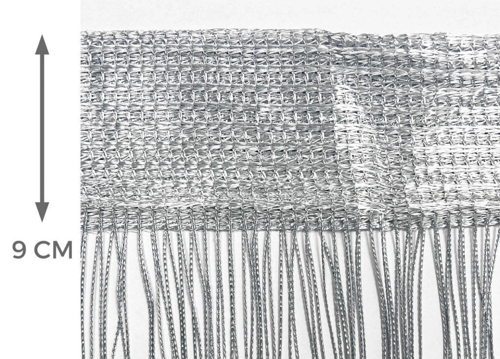 Tenda Antimosca Antirumore Caduta Pannello Porta Finestra Multistring Tinta Unita - 140x290 - Grigio