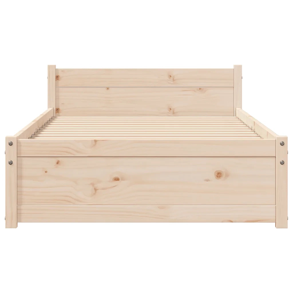 Giroletto-Struttura Letto in Legno Massello 75x190 cm Small Single 672213