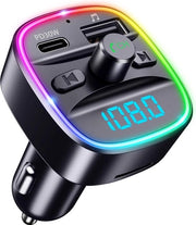 Trasmettitore Bluetooth 2-in-1 con Microfono - Ricevitore Bluetooth Auto - MultiColor