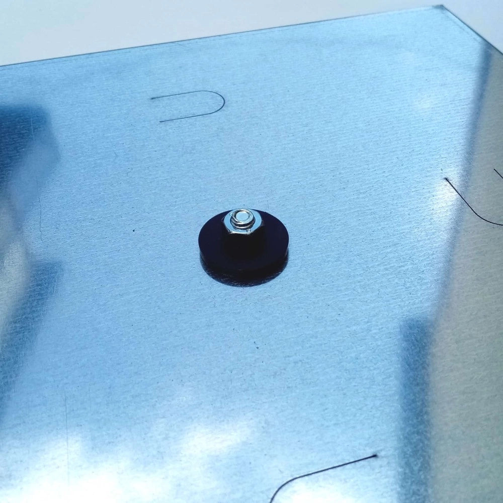 Sigillo 230 x 230 x h 50mm chiusino di lamiera zincata leggero da riempimento