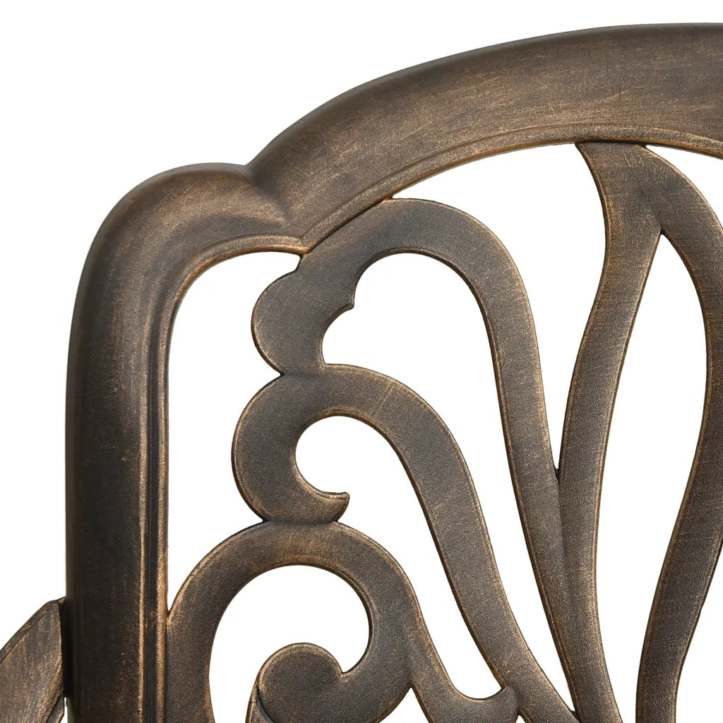 Set da Bistrò 3 pz Bronzo in Alluminio Pressofuso 3216322