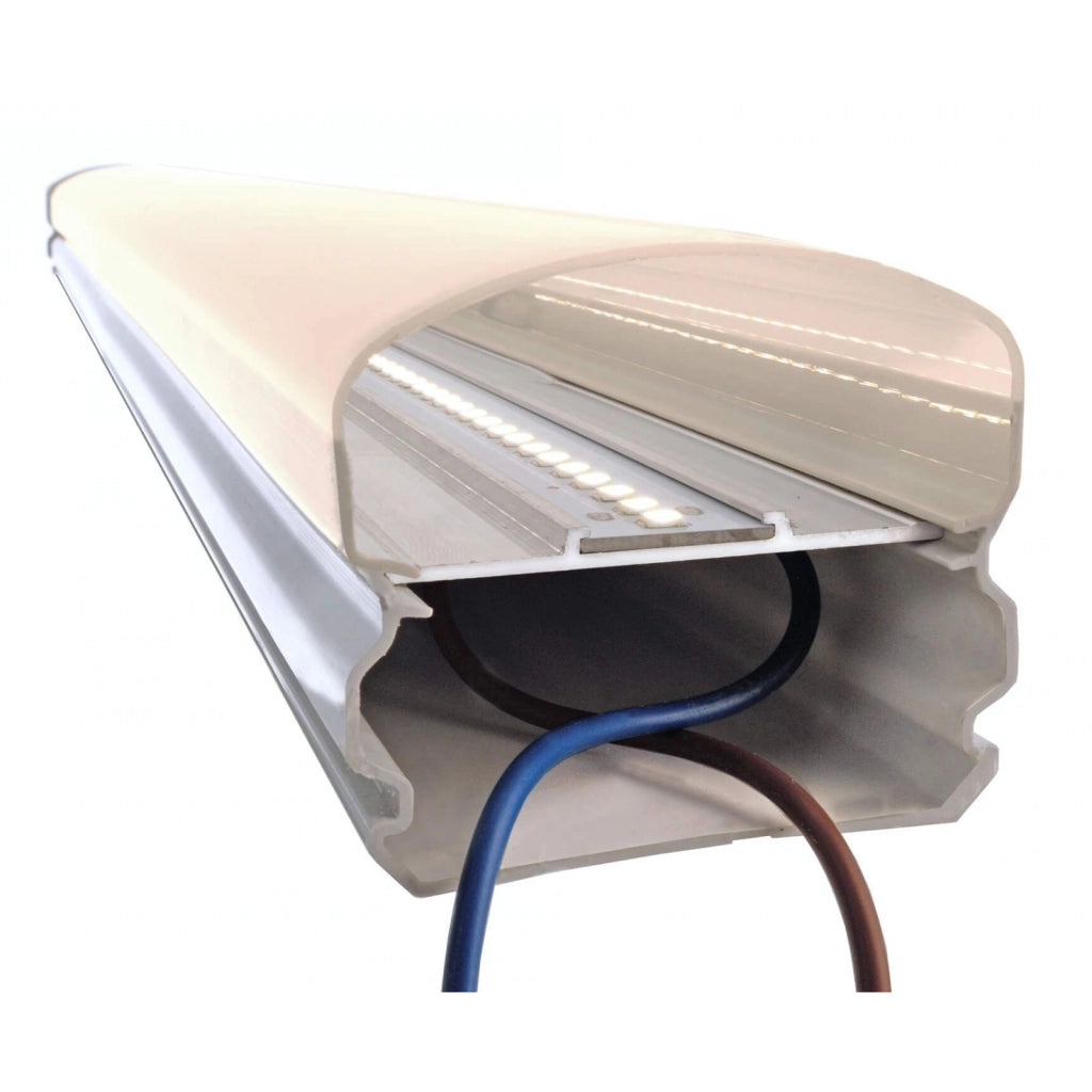 TRI PROOF plafoniera LED 43W soffitto parete lampada impermeabile IP65 IN OUT luce seminterrato garage cantine 230V