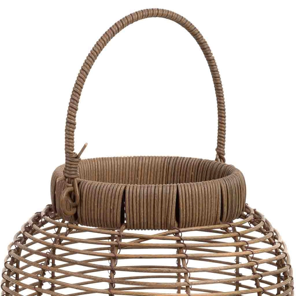 Lanterna in metallo e plastica con luce a batteria D22x30h cm