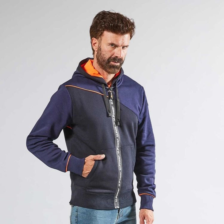 FELPA JUPITER DEEP BLUE- - tg.2XL - 1 pezzi U-POWER