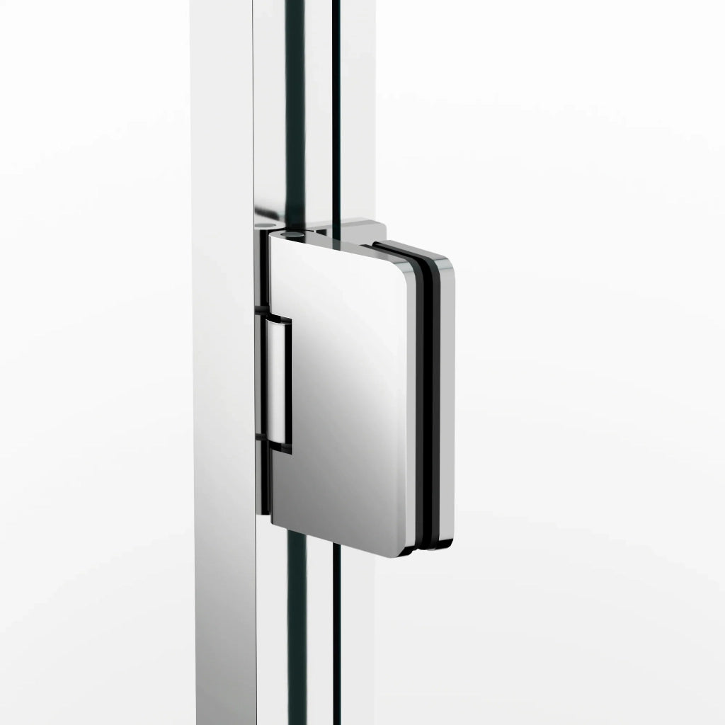 Box doccia frontale GLASS 2 fissi + 2 porte battenti 142.5 cm (139,5-145,5; 40+35+35+40) bianco trasparente
