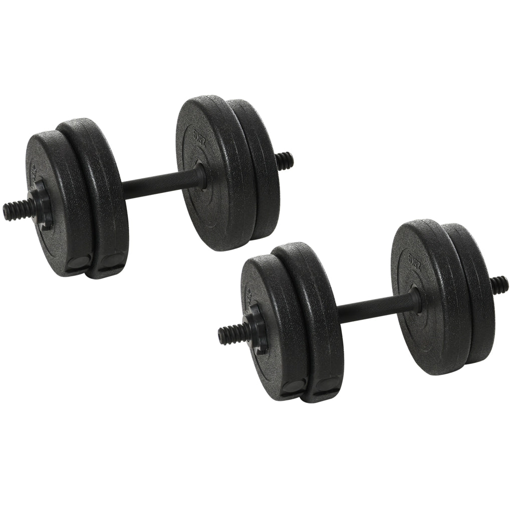 Set Manubri 20kg con 8 Dischi ¨C Xylo ¨C 4x2.5kg + 4x2kg, ?25mm