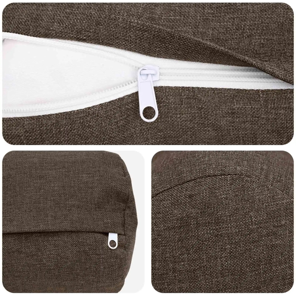 Cuscino con cuscino HEERLEN 2 pz Tortora Tessuto 929961