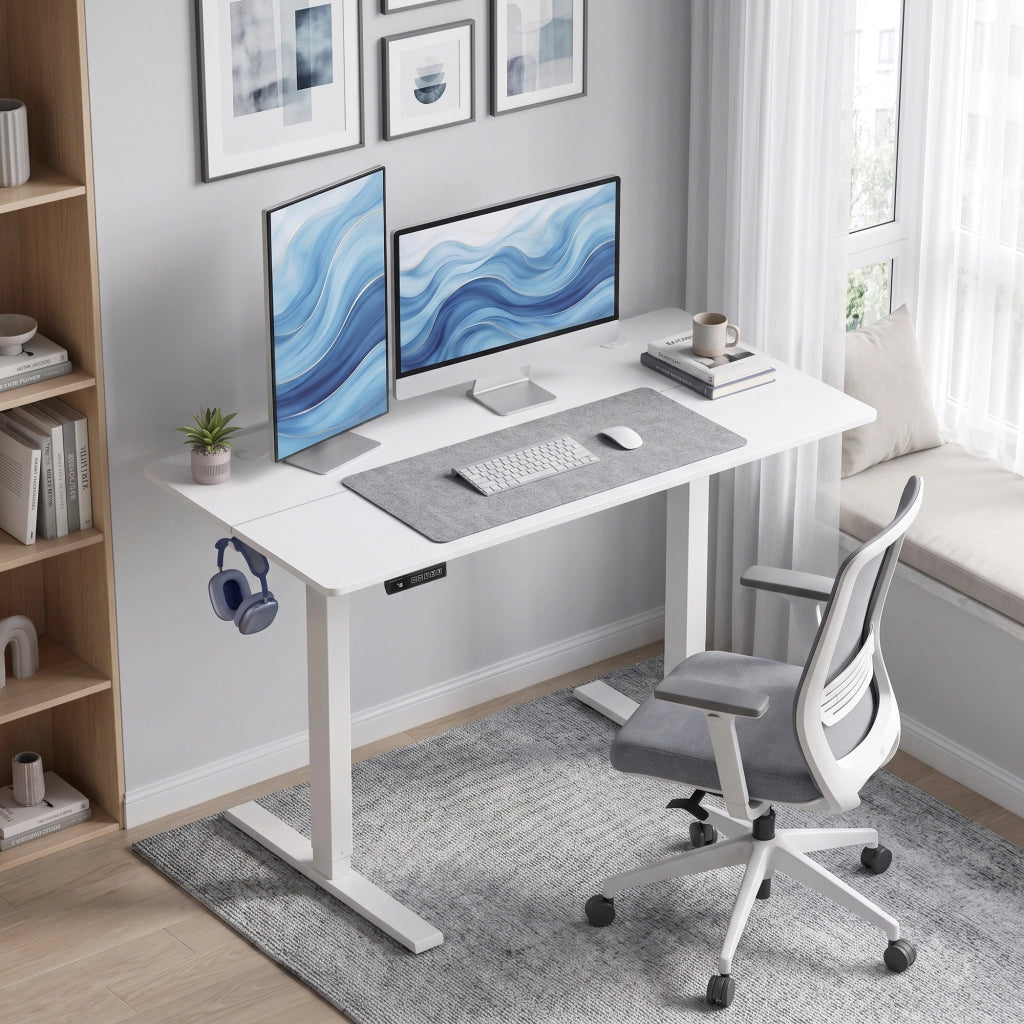 Bureau Assis Debout Électrique 120 x 60 cm Réglable en Hauteur