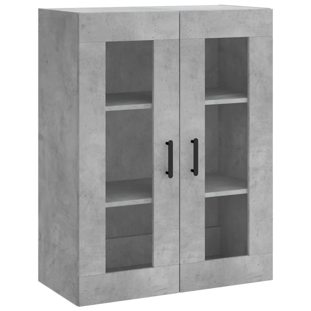 Credenza | Madia | Buffet da pranzo | Armadio da pranzo Grigio Cemento 69,5x34x180 cm in Legno Multistrato