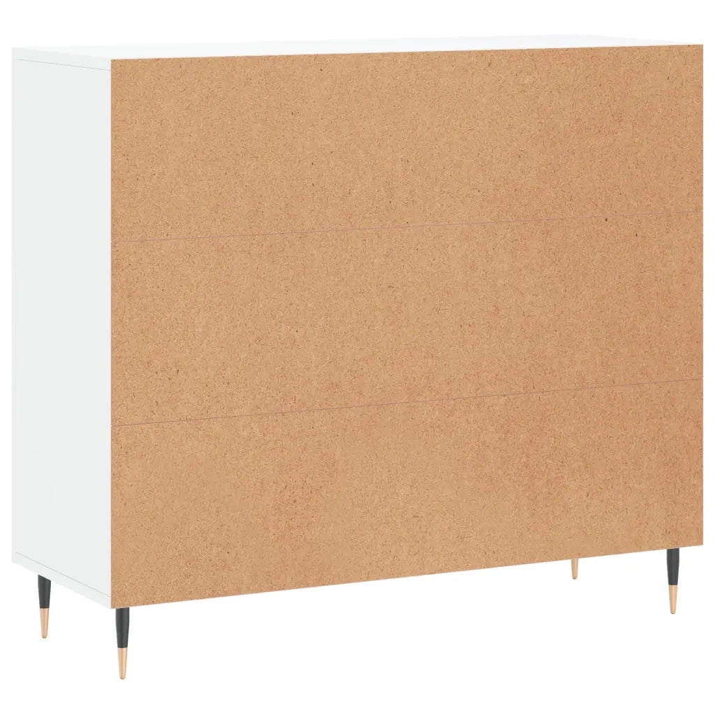 Credenza | Madia | Buffet da pranzo | Armadio da pranzo Bianca 90x34x80 cm in Legno Multistrato