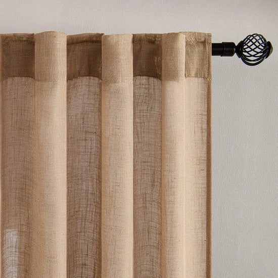 Veli con cordoncino pieghevole - Moderno - 2 pezzi - Marrone - 260 x 140 cm