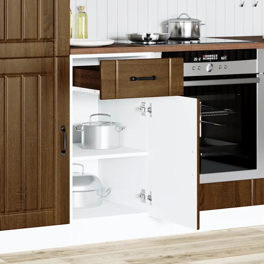 Pensile da cucina | Base da Cucina Lucca Rovere Marrone in Legno Multistrato