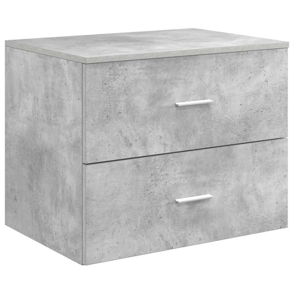 Set di mobili per il bagno 4 pz Grigio Cemento 3407058