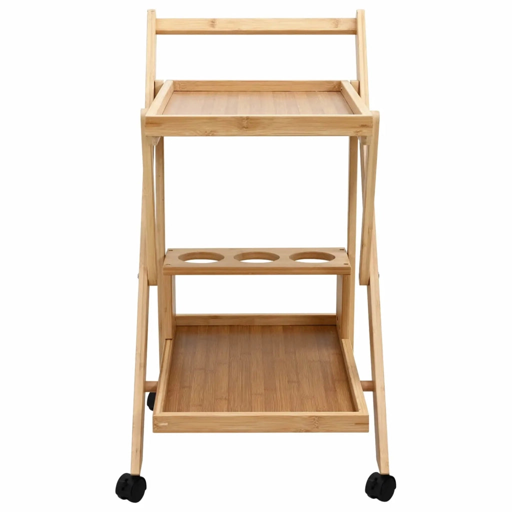 Carrello da Cucina con Ruote Marrone Chiaro 65 x 40,5 x 76,5 cm 42028291