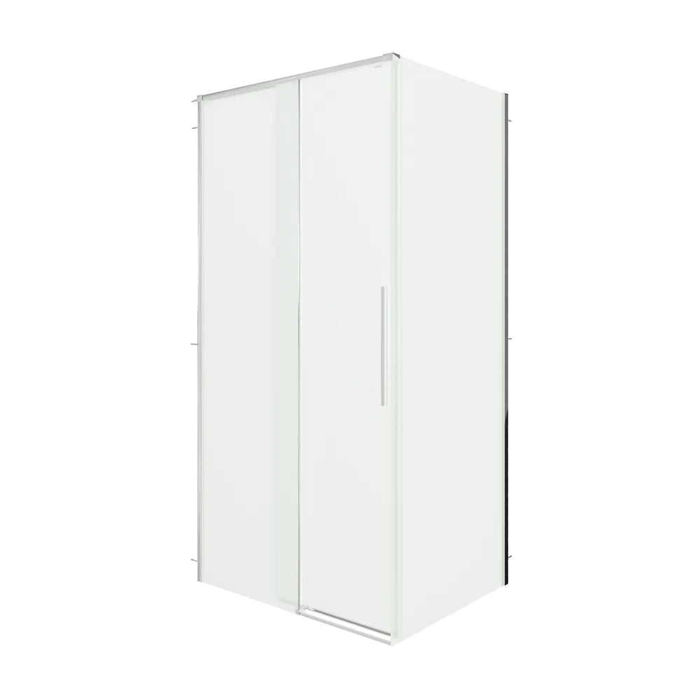 Box doccia 120x90cm scorrevole profili cromati vetro 8mm opaco anticalcare h200 | Gili