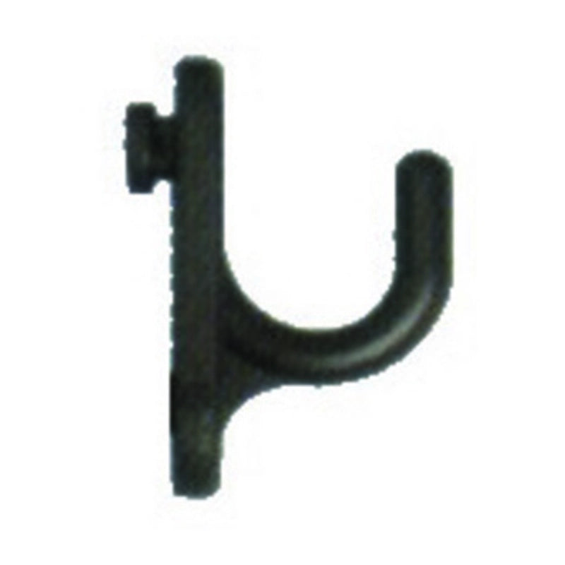 Gancio curvo per pannelli forati 19 mm