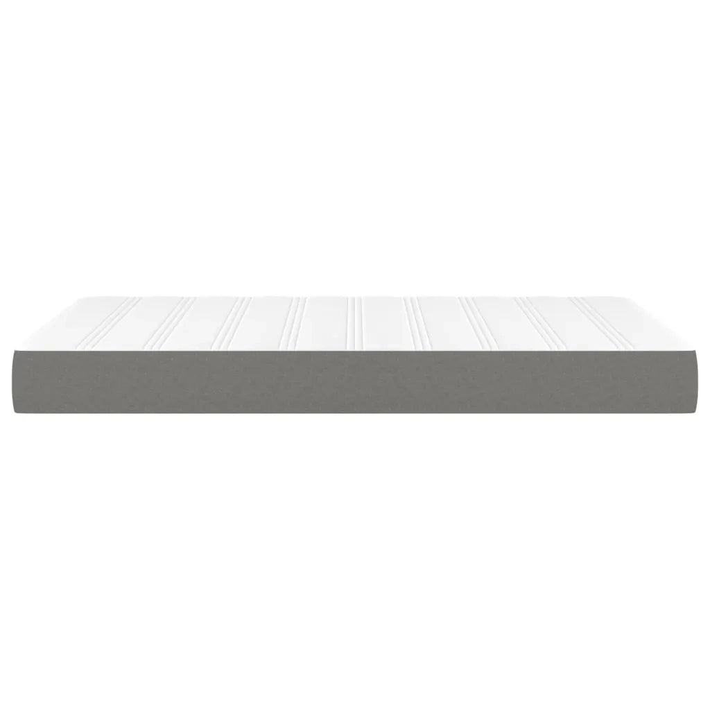 Materasso a Molle Insacchettate Rigidità Media Grigio Scuro 120x200x20 cm 347755