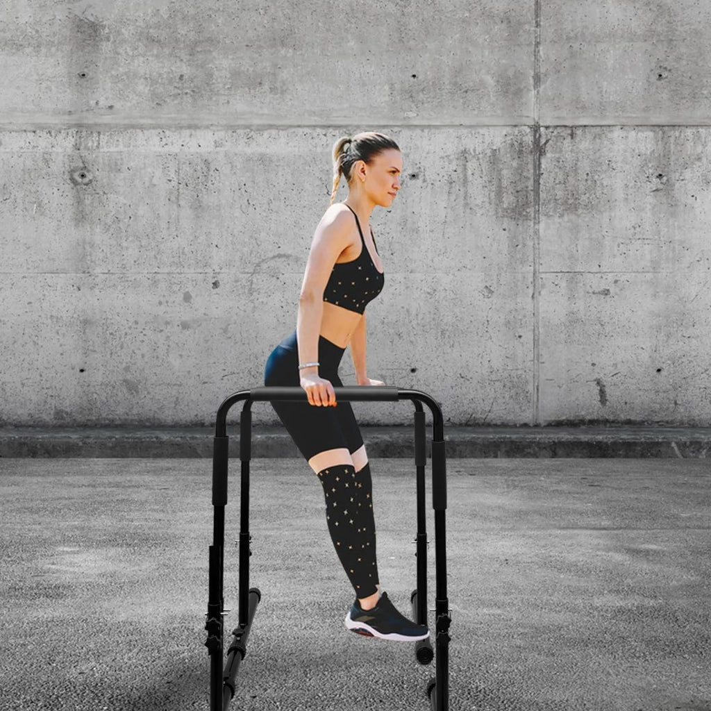 Stazione per Dip Bar Regolabile, Parallele Heavy Duty e Barre Parallele, Supporti Dip Stabili per Home Gym, Calisthenics e Attrezzatura per Allenamento Parte Superiore del Corpo