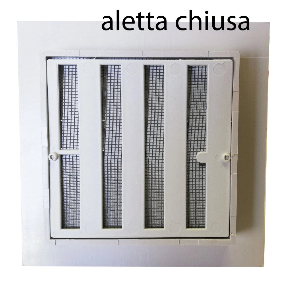 First griglia bianca tipo g da incasso con rete