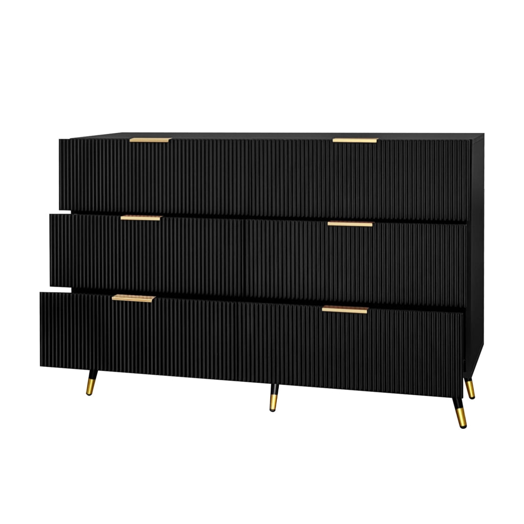 Credenza con 6 cassetti; design moderno; per soggiorno; sala da pranzo e camera da letto; 120 × 40 × 77 cm